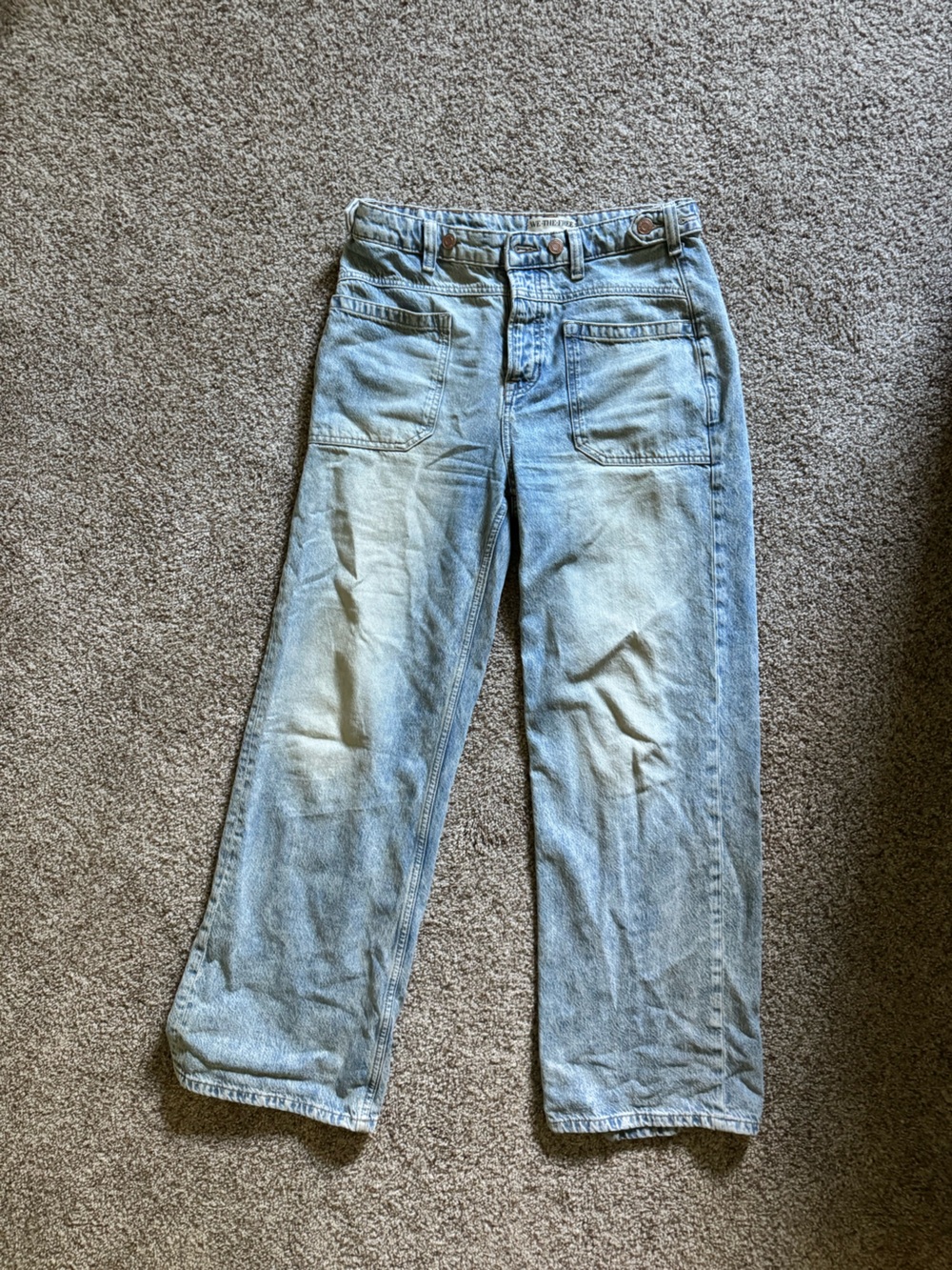 Free People Light Blue Straight Leg Women's Jeans